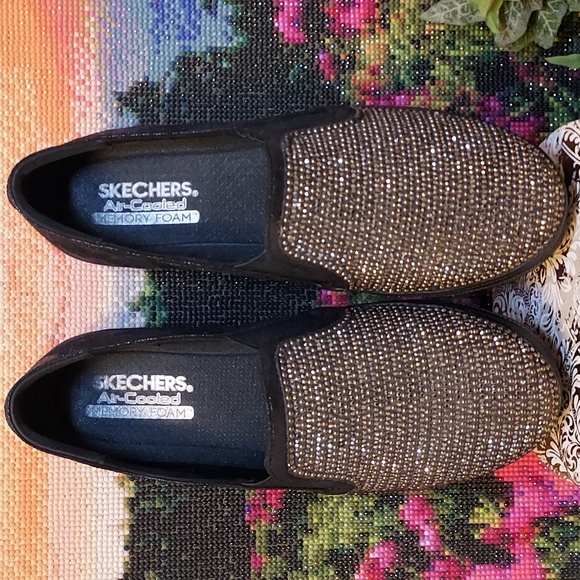 Womens Skechers Double Up Shiny Dancer - Picture 5 of 11